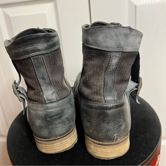 Steve Madden p-buxton men Leather Boots work boots sz 11US 44EU grey - Picture 8 of 11